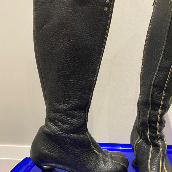 Fluevog vintage Andante black leather boots size US 10 - Picture 6 of 16